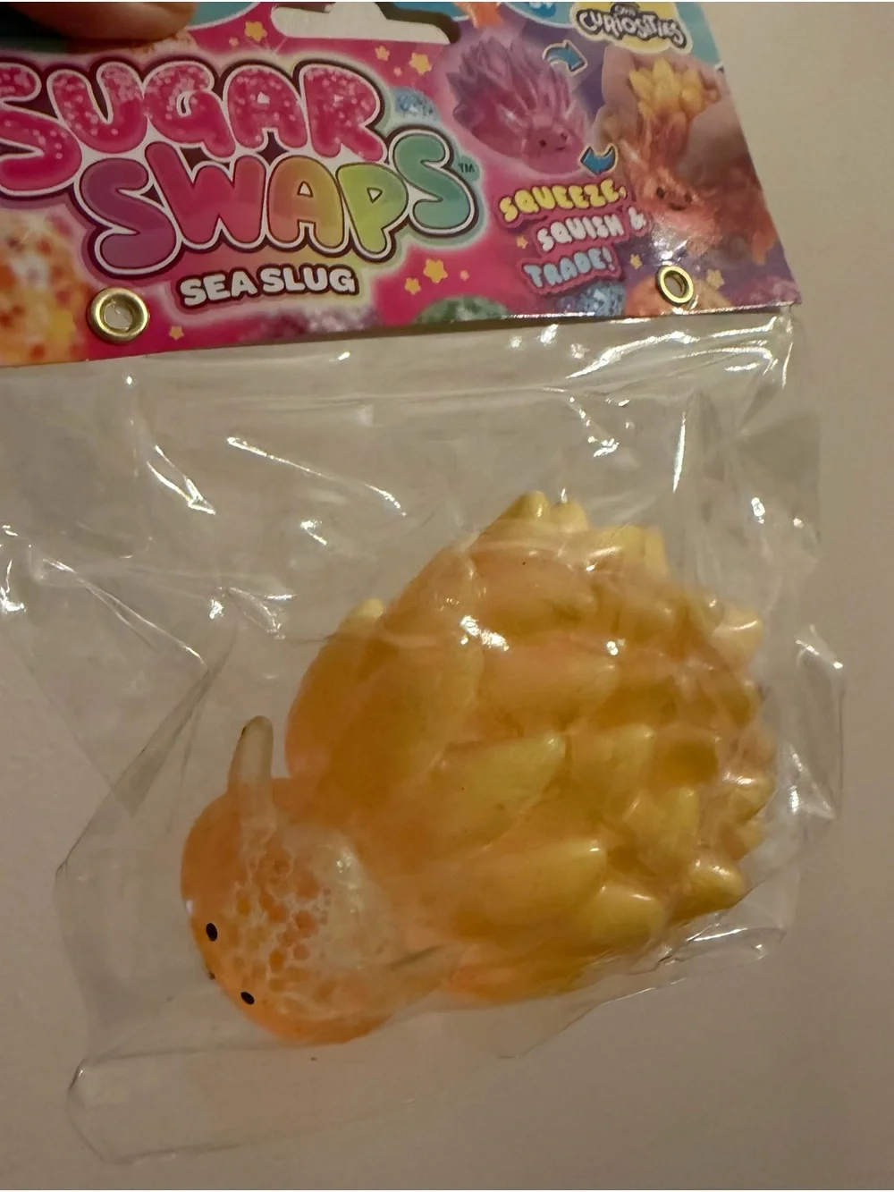 Sugar Swaps Sea Slug Squishy Toy - Yellow New Release